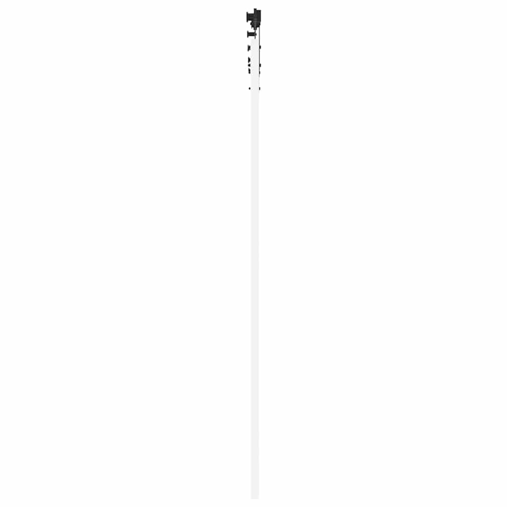 Sliding Door Solid Pine Wood and Glass White 183 cm White and Black 93 cm 211 cm