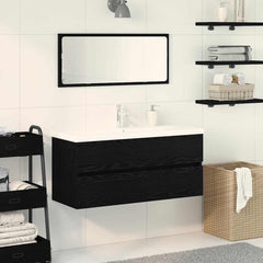 Bathroom Sink Cabinet Black Oak