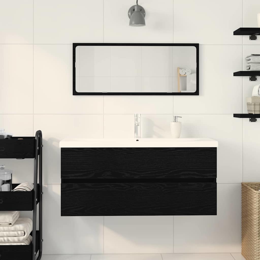 Bathroom Sink Cabinet Black Oak