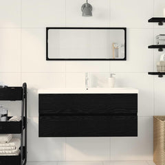 Bathroom Sink Cabinet Black Oak