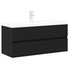 Bathroom Sink Cabinet Black Oak