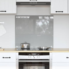 vidaXL Kitchen Backsplash Light Grey 70 x 60 cm Tempered Glass 1