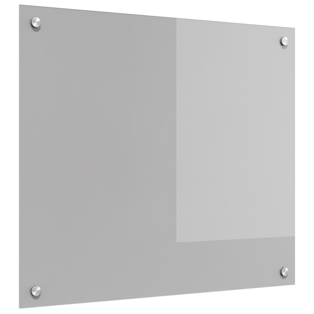vidaXL Kitchen Backsplash Light Grey 70 x 60 cm Tempered Glass 2