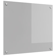 vidaXL Kitchen Backsplash Light Grey 70 x 60 cm Tempered Glass 2