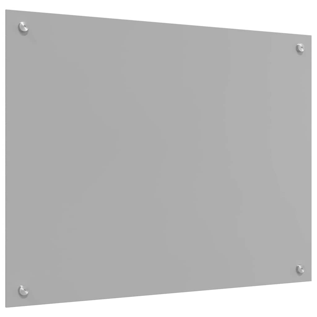 vidaXL Kitchen Backsplash Light Grey 80 x 50 cm Tempered Glass 6
