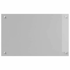 vidaXL Kitchen Backsplash Light Grey 80 x 50 cm Tempered Glass 4