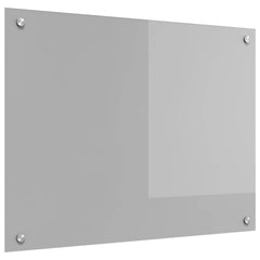 vidaXL Kitchen Backsplash Light Grey 80 x 60 cm Tempered Glass 1