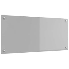 vidaXL Kitchen Backsplash Light Grey 90 x 40 cm Tempered Glass 1