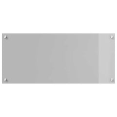 vidaXL Kitchen Backsplash Light Grey 90 x 40 cm Tempered Glass 2