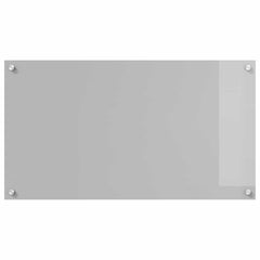 vidaXL Kitchen Backsplash Light Grey 90 x 50 cm Tempered Glass 2