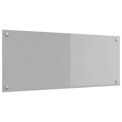 vidaXL Kitchen Backsplash Light Grey 100 x 40 cm Tempered Glass 1