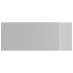 vidaXL Kitchen Backsplash Light Grey 100 x 40 cm Tempered Glass 2