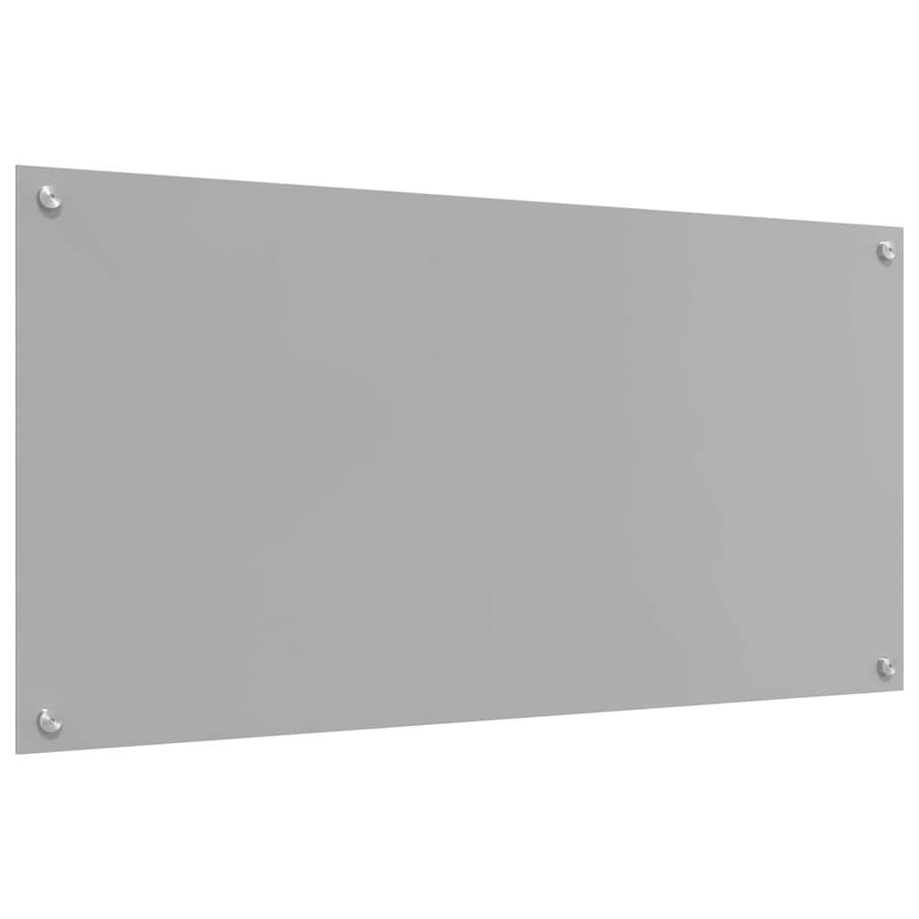vidaXL Kitchen Backsplash Light Grey 100 x 50 cm Tempered Glass 6