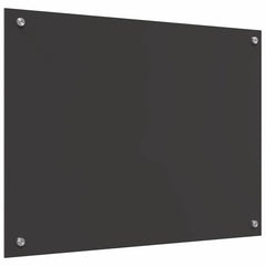 vidaXL Kitchen Backsplash Dark Grey 80 x 60 cm Tempered Glass 6
