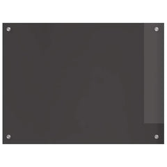 vidaXL Kitchen Backsplash Dark Grey 80 x 60 cm Tempered Glass 4