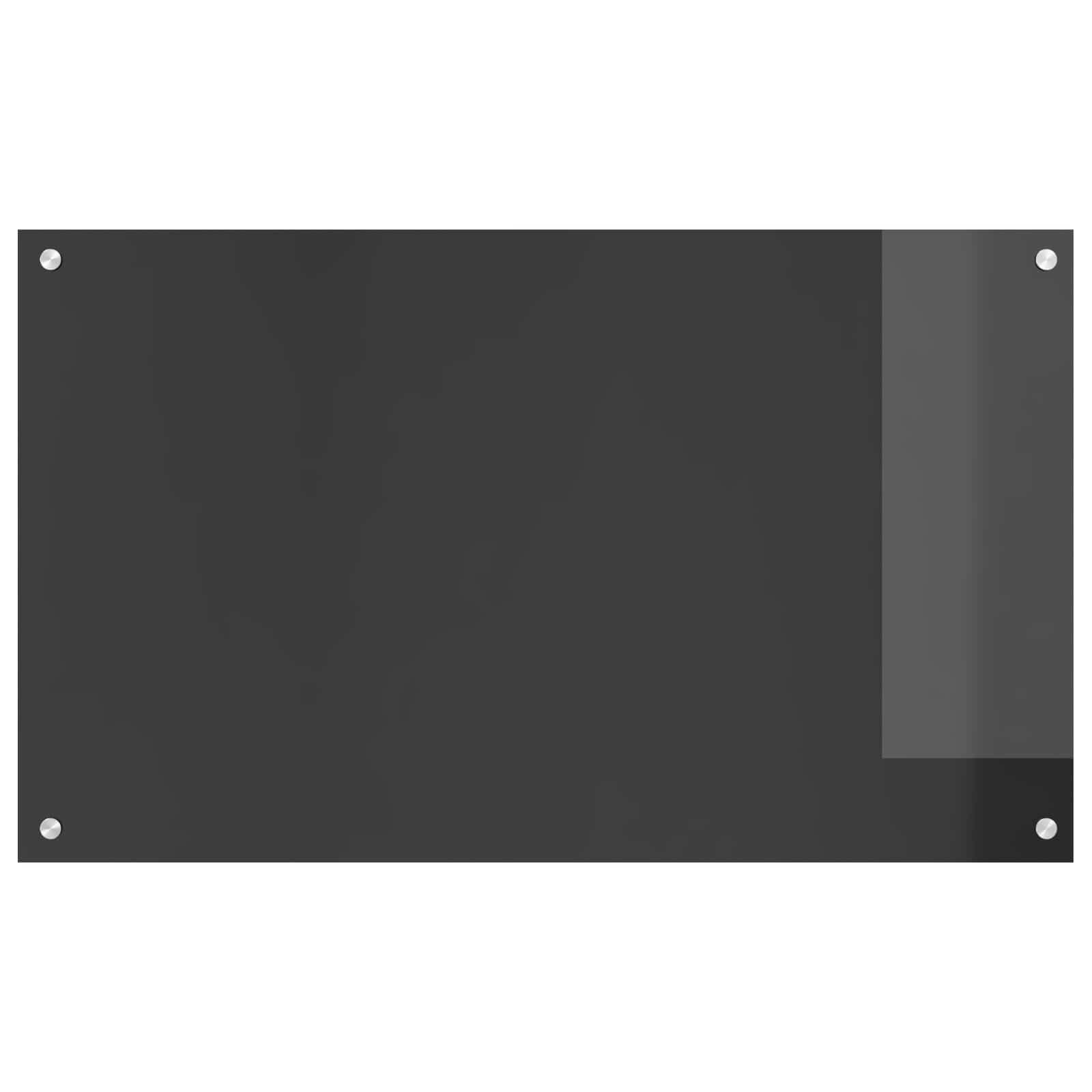 vidaXL Kitchen Backsplash Dark Grey 100 x 60 cm Tempered Glass 2