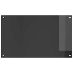 vidaXL Kitchen Backsplash Dark Grey 100 x 60 cm Tempered Glass 2