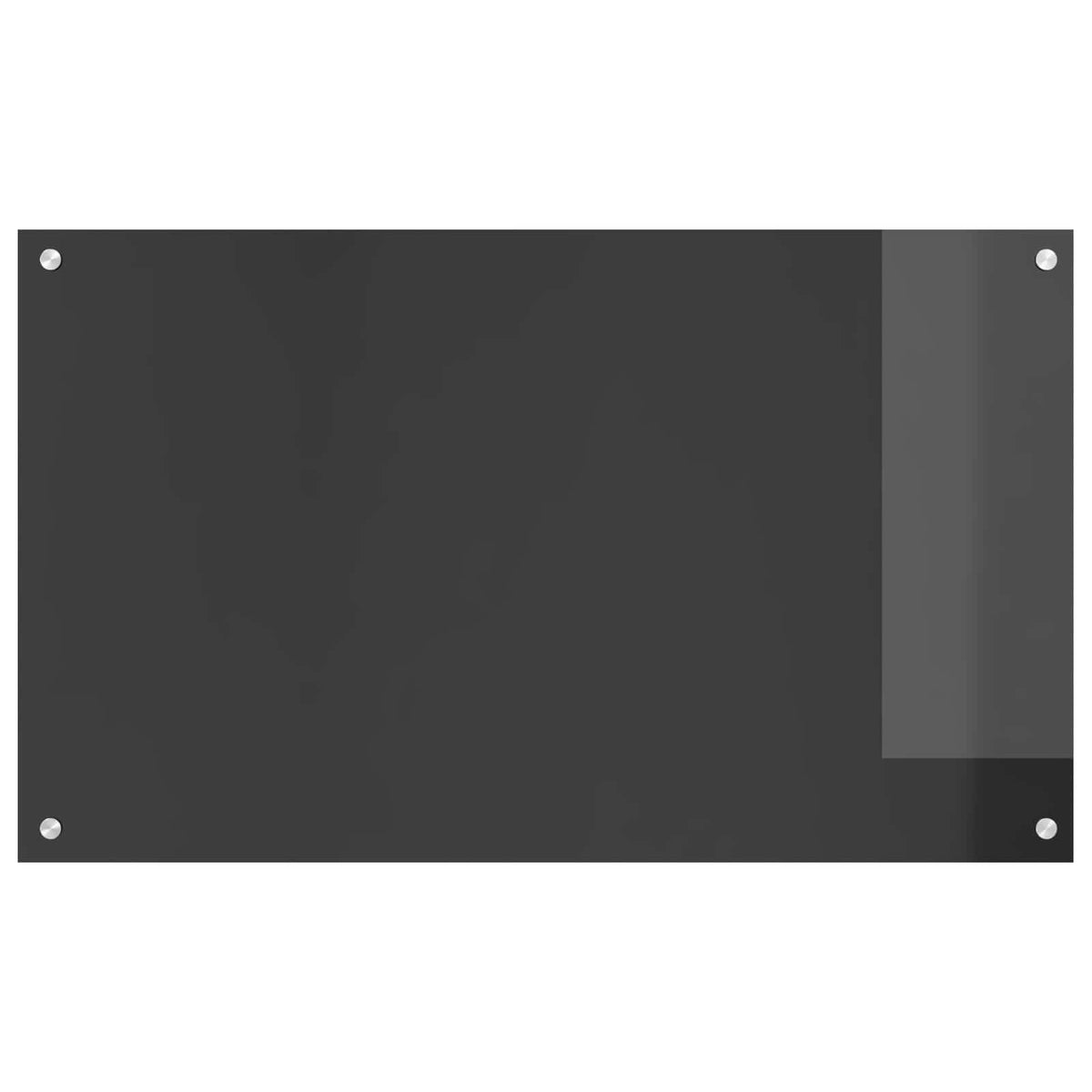 Kitchen Backsplash 70 x 60 cm Tempered Glass 1 Depth 60 cm Dark grey 100 cm