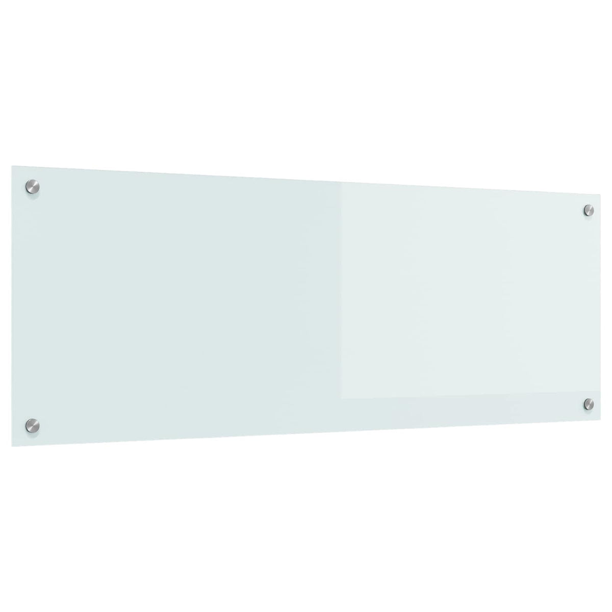 Kitchen Backsplash 110 x 40 cm Tempered Glass White 110 cm