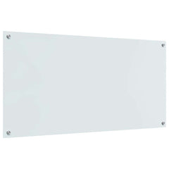vidaXL Kitchen Backsplash White 120 x 60 cm Tempered Glass 6