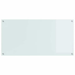 vidaXL Kitchen Backsplash White 120 x 60 cm Tempered Glass 4