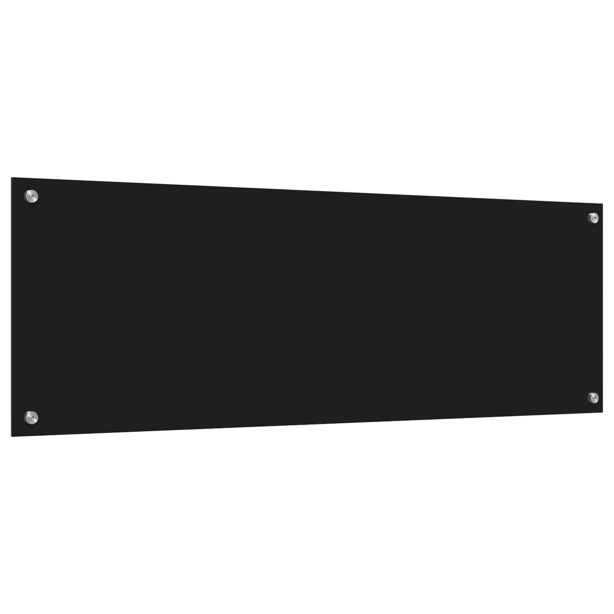 Kitchen Backsplash 70x40 cm Tempered Glass Black 120 cm