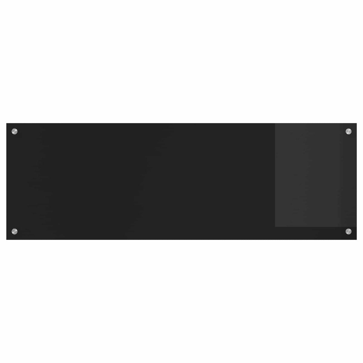 Kitchen Backsplash 70x40 cm Tempered Glass Black 120 cm