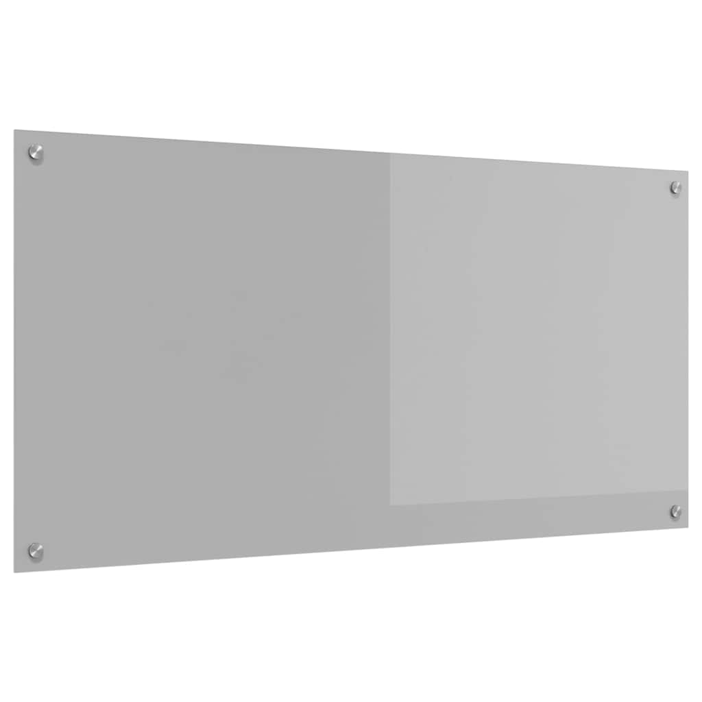 Kitchen Backsplash 70 x 60 cm Tempered Glass 1 Depth 60 cm Light grey 120 cm