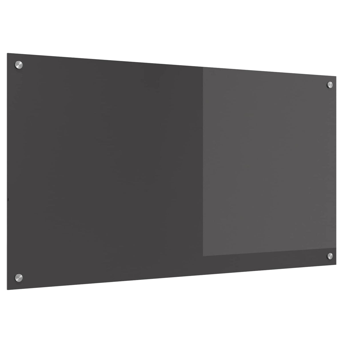 vidaXL Kitchen Backsplash 70 x 60 cm Tempered Glass Dark Grey