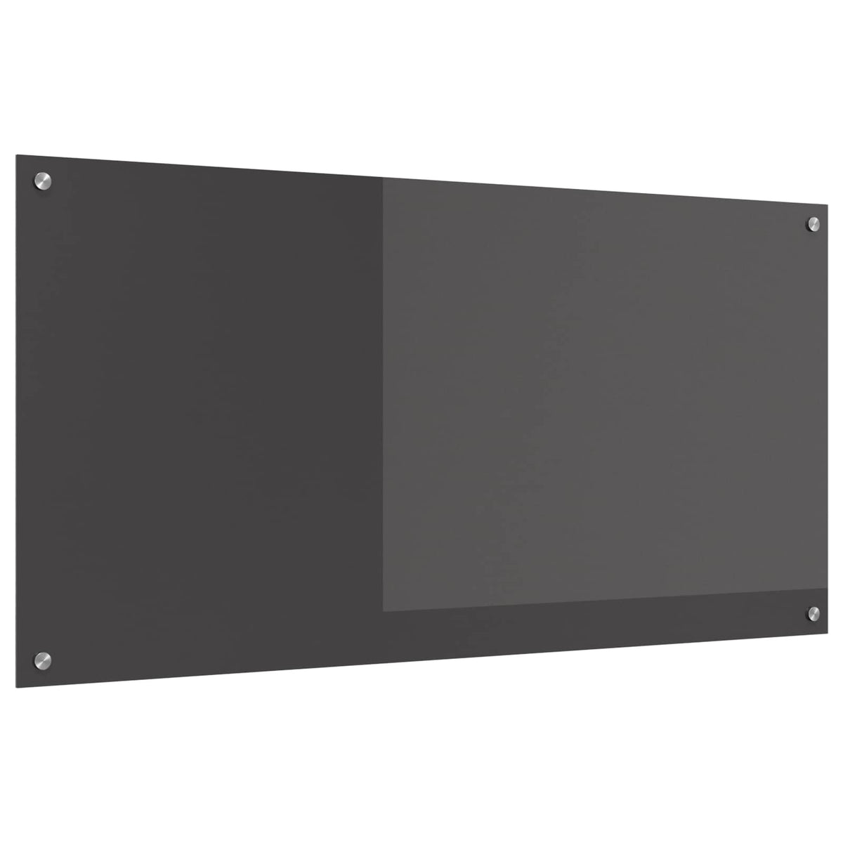 vidaXL Kitchen Backsplash 70 x 60 cm Tempered Glass Dark Grey