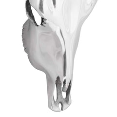 vidaXL Bull Skull Silver 34 x 13 x 53 cm Aluminium 6