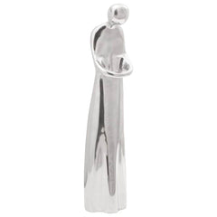 vidaXL Sculpture Silver 10 x 16 x 49 cm Aluminium 1