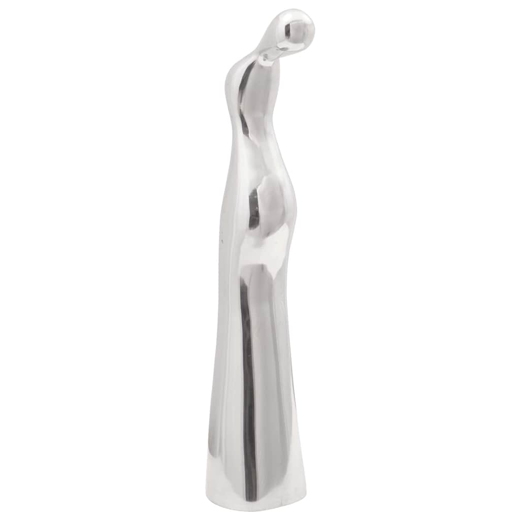 vidaXL Sculpture Silver 10 x 16 x 49 cm Aluminium 2