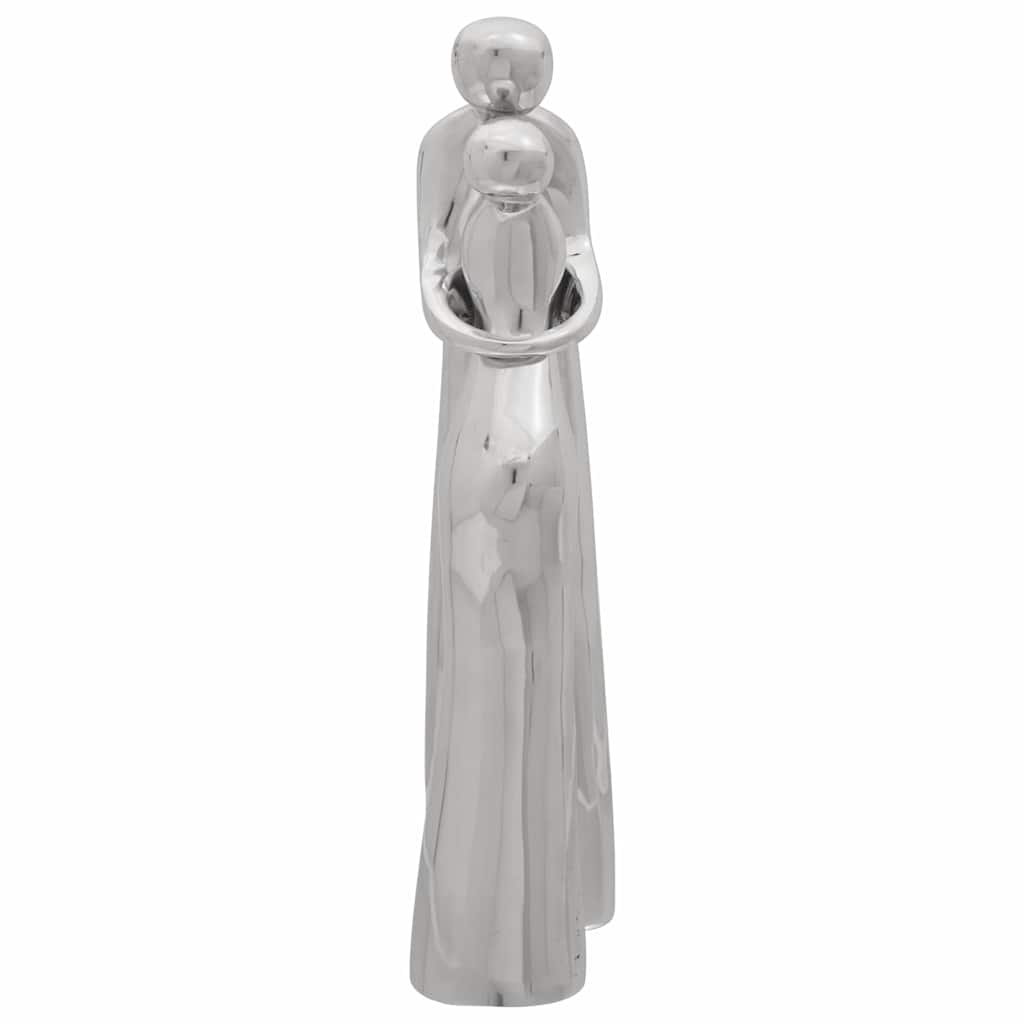vidaXL Sculpture Silver 10 x 16 x 49 cm Aluminium 5