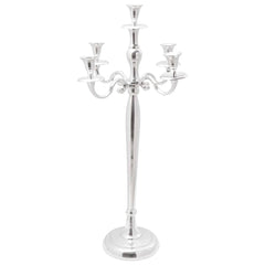 vidaXL Candle Holder Silver 32 x 32 x 79.5 cm Aluminium 2