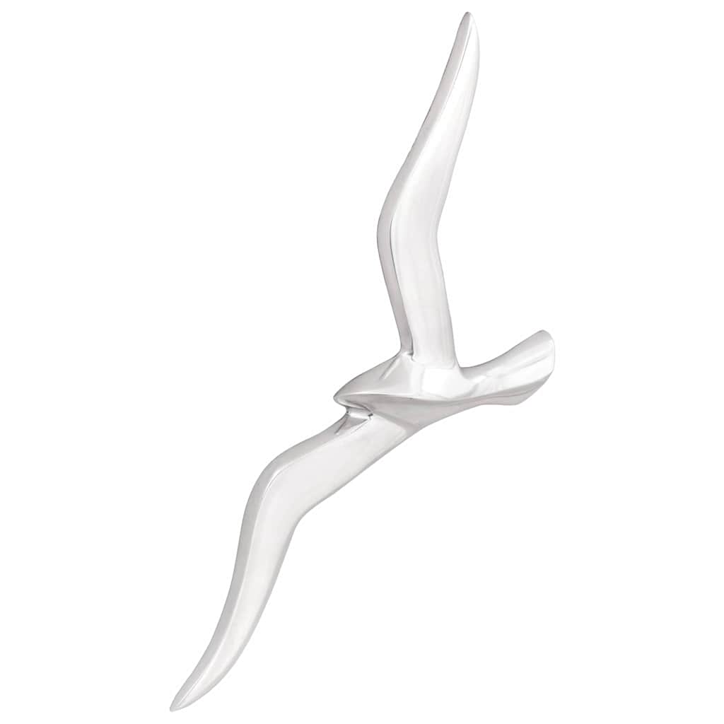 vidaXL Seagull 2 pcs Silver Aluminium 1