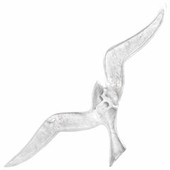 vidaXL Seagull 2 pcs Silver Aluminium 4