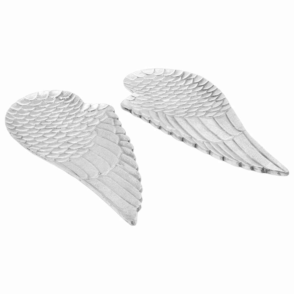 vidaXL Fruit Basket 2 pcs Silver 40 x 18 x 2.5 cm Aluminium 2