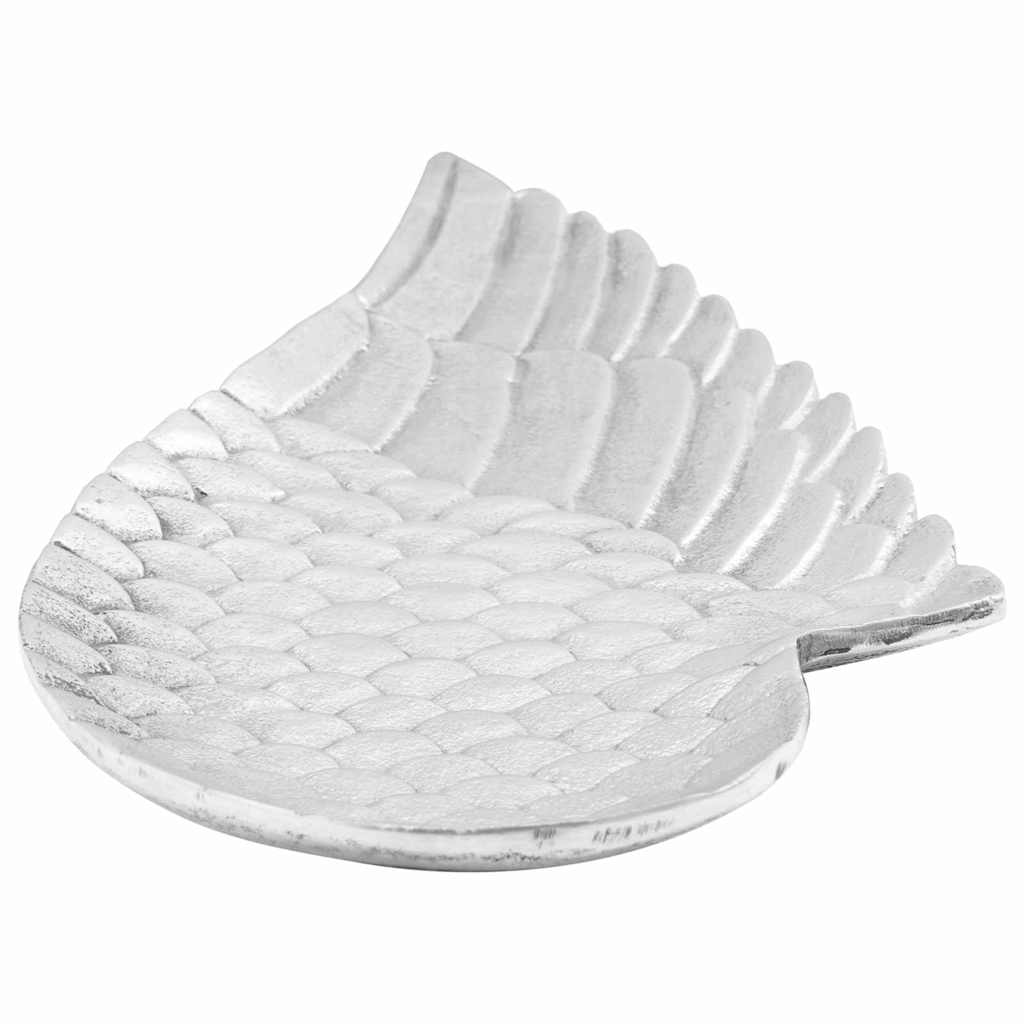 vidaXL Fruit Basket 2 pcs Silver 40 x 18 x 2.5 cm Aluminium 4