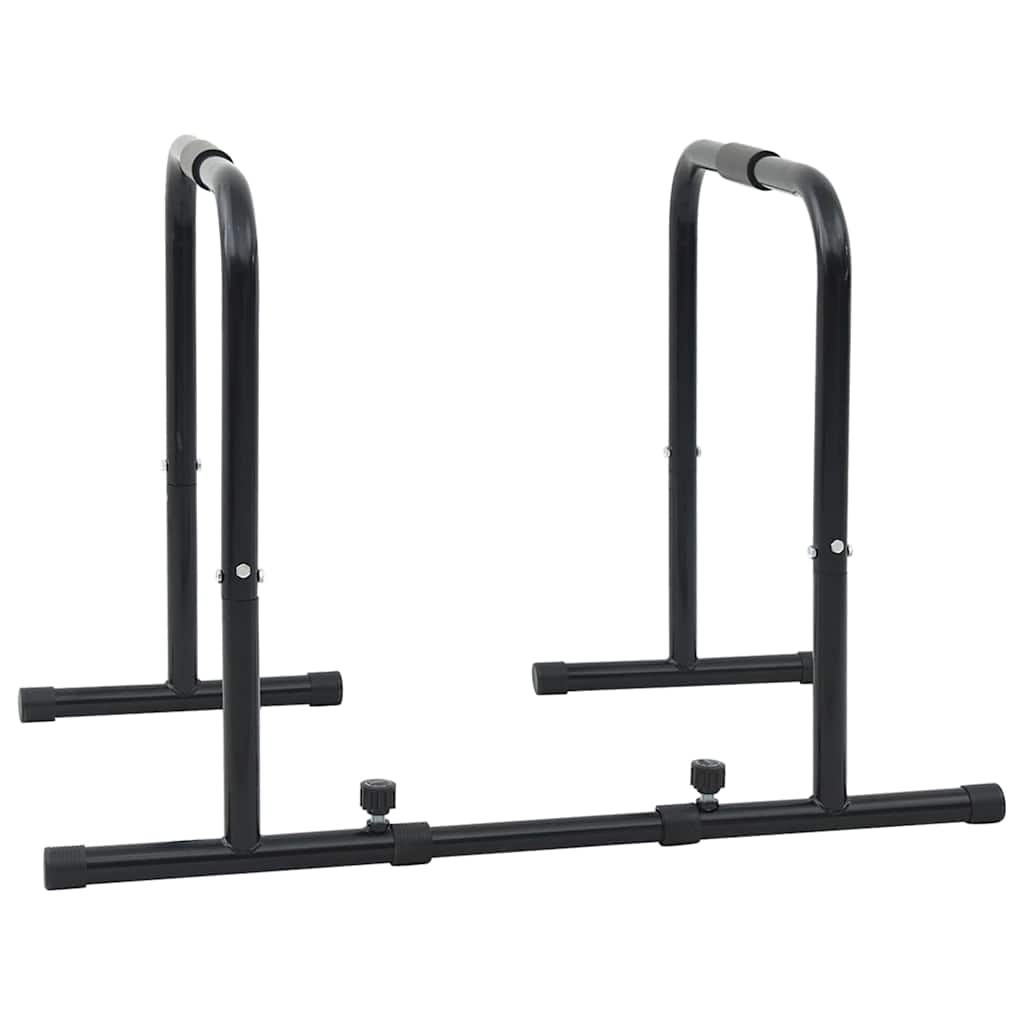 vidaXL Dip Bar Manual Black 116 x 66 x 74.5 cm Powder-Coated Steel 2