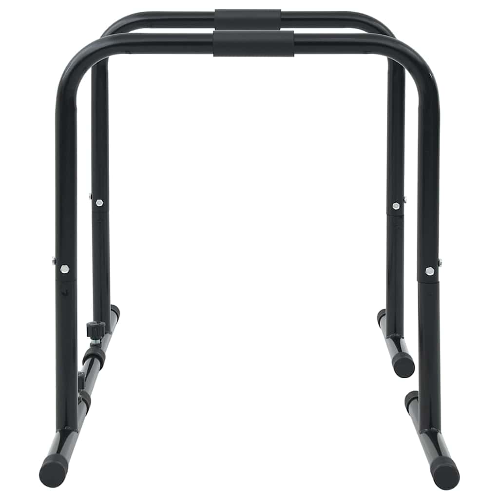 vidaXL Dip Bar Manual Black 116 x 66 x 74.5 cm Powder-Coated Steel 4