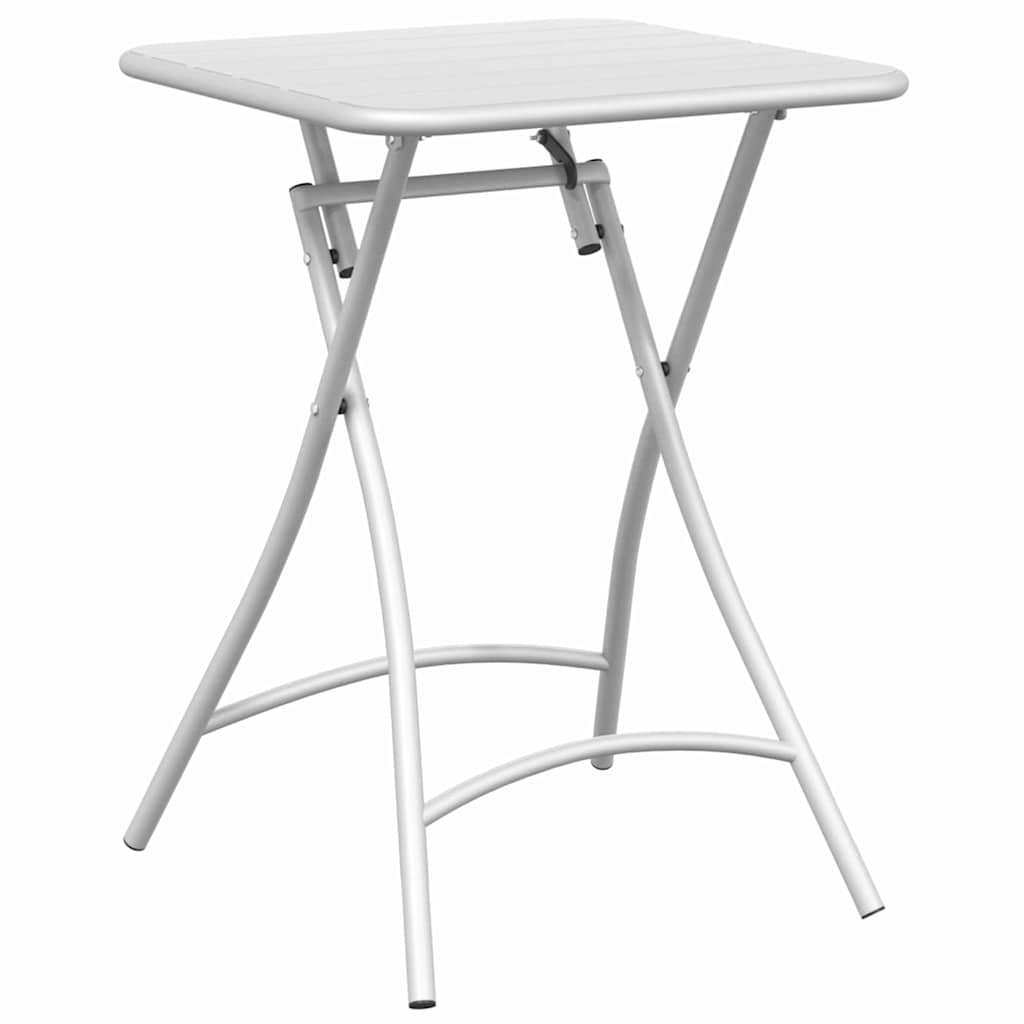 Bistro Table 55 x 55 x 72.5 cm Powder-coated Steel White