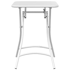 Bistro Table 55 x 55 x 72.5 cm Powder-coated Steel White