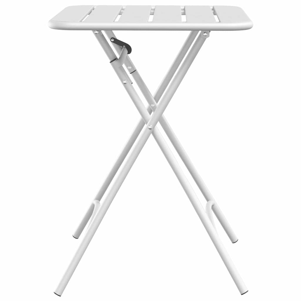 Bistro Table 55 x 55 x 72.5 cm Powder-coated Steel White