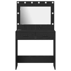 vidaXL Dressing Table Black Oak 78.5 x 41 x 135 cm Engineered Wood 5