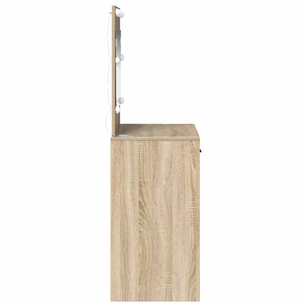 vidaXL Dressing Table Sonoma Oak 78.5 x 41 x 135 cm Engineered Wood 6