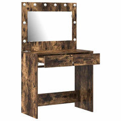 vidaXL Dressing Table Smoked Oak 78.5 x 41 x 135 cm Engineered Wood 4