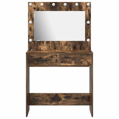vidaXL Dressing Table Smoked Oak 78.5 x 41 x 135 cm Engineered Wood 5