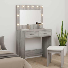 vidaXL Dressing Table Grey Sonoma 78.5 x 41 x 135 cm Engineered Wood 1