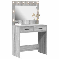 vidaXL Dressing Table Grey Sonoma 78.5 x 41 x 135 cm Engineered Wood 3